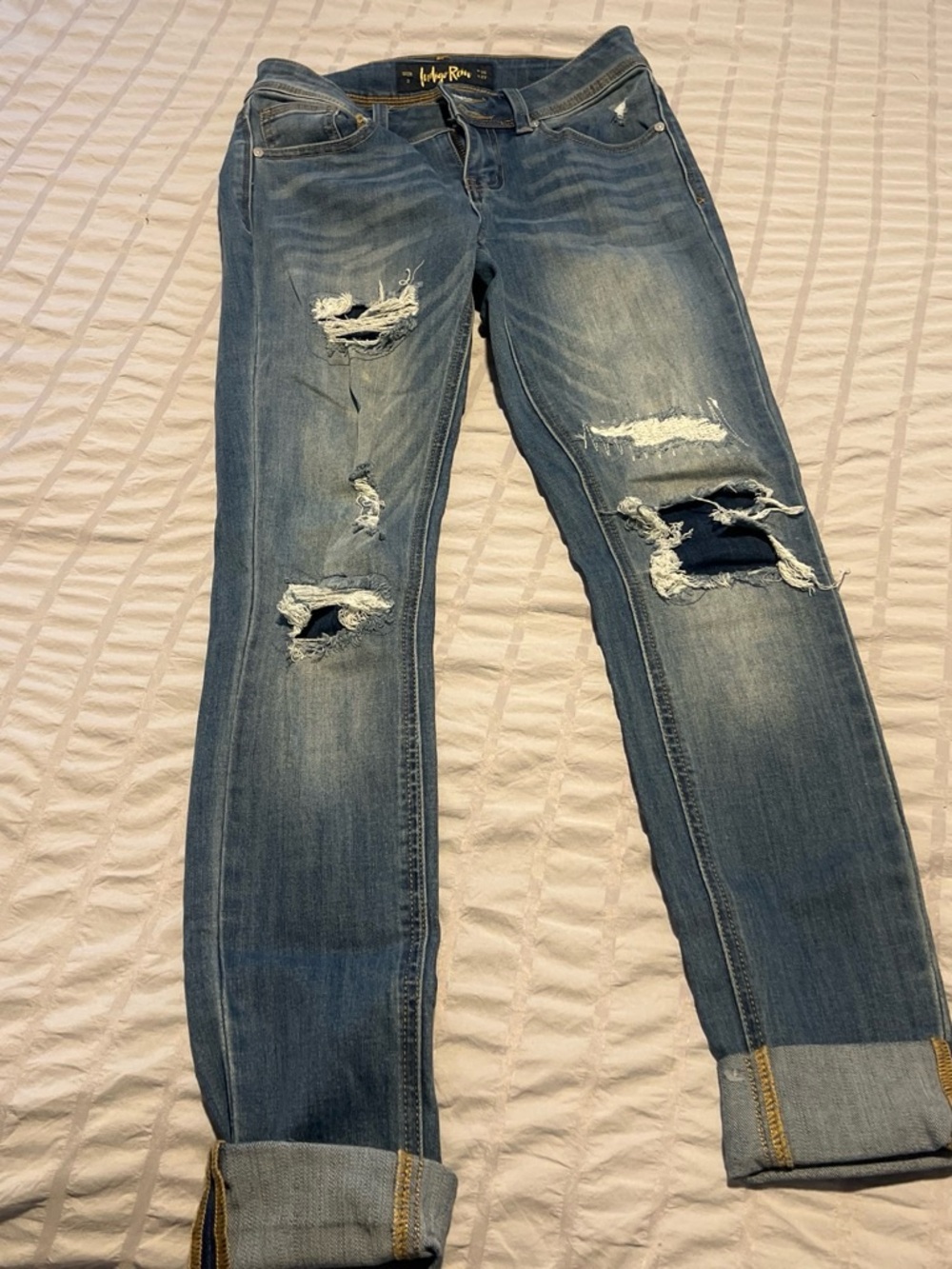 Indigo Rein Distressed Blue Women’s Jeans
